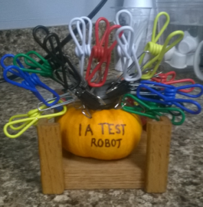 IA test robot pumpkin